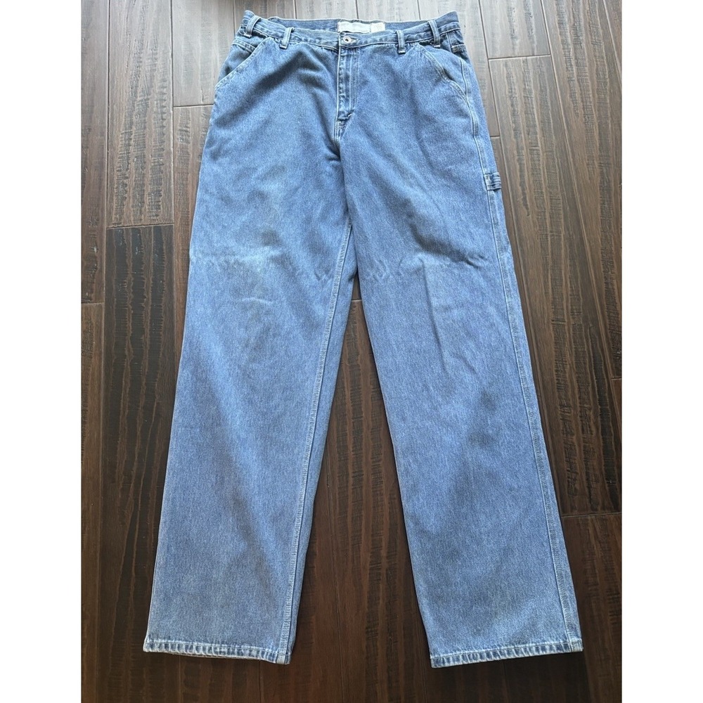 Levis Carpenter Jeans Mens 36 x 38 Y2K Light Wash Vintage Hong Kong
